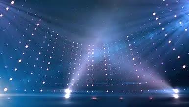 大气优雅灯光旋转舞台背景——视频无缝循环视频的预览图